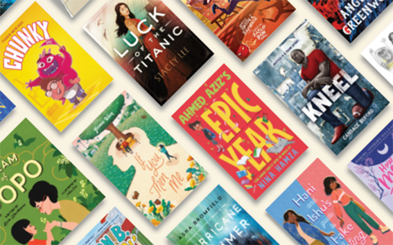 Book covers of books featured on Vibrant Voices list.